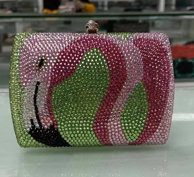 XIYUAN Lady Cat Diamond Evening Clutch Bag Women Phone Rhinestone Purses And Handbags Luxury Designer Wedding Party Purse