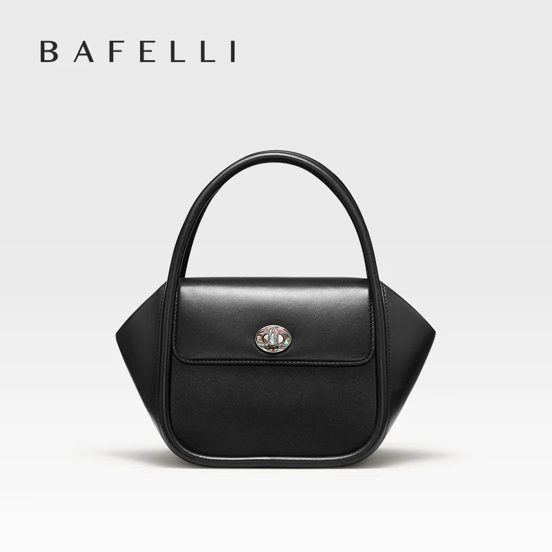 BAFELLI NEW 2024 WOMEN'S HANDBAG WINTER WOOL FASHION BENTO EVENING LEATHER ORIGINAL STYLE LUXURY BRAND PURSE SHOULDER CASUAL