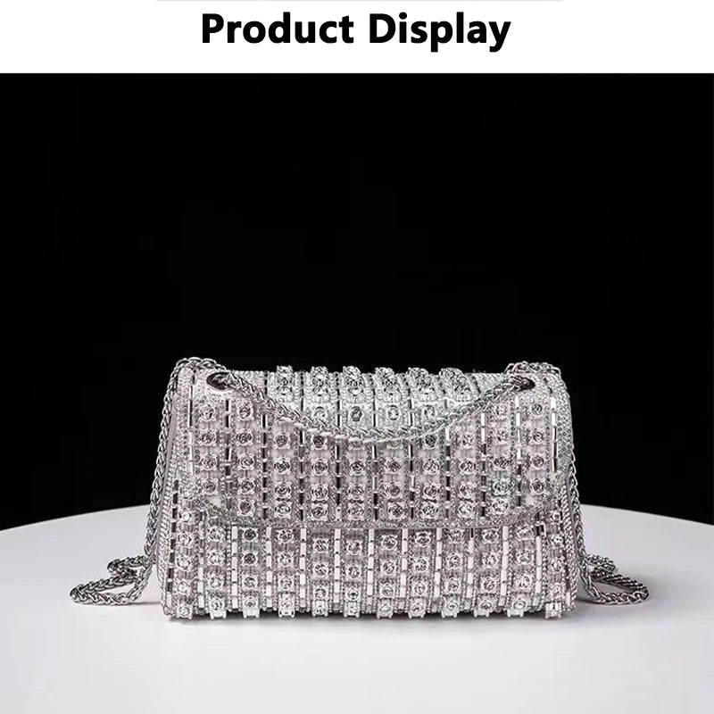 JIOMAY New Design Fashion Rhinestone Purse Luxury Designer Handbags Elegant And Versatile Purses For Women Evening Clutch Bag