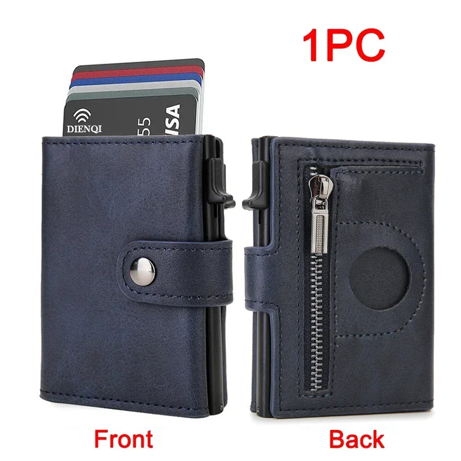 Airtag Wallet Rfid Credit Card Holder Men Wallets Trifold Luxury Slim Air Tag Tracker Minimalist Cardholder Case Presents Choice