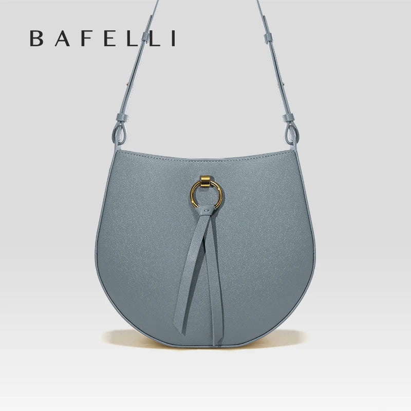 CLASSIC 2023 WOMEN'S BAG BAFELLI BRAND BACKPACK STYLISH FEMALE SHOULDER CROSSBODY SADDLE VINTAGE STYLE LEATHER PURSE RETRO