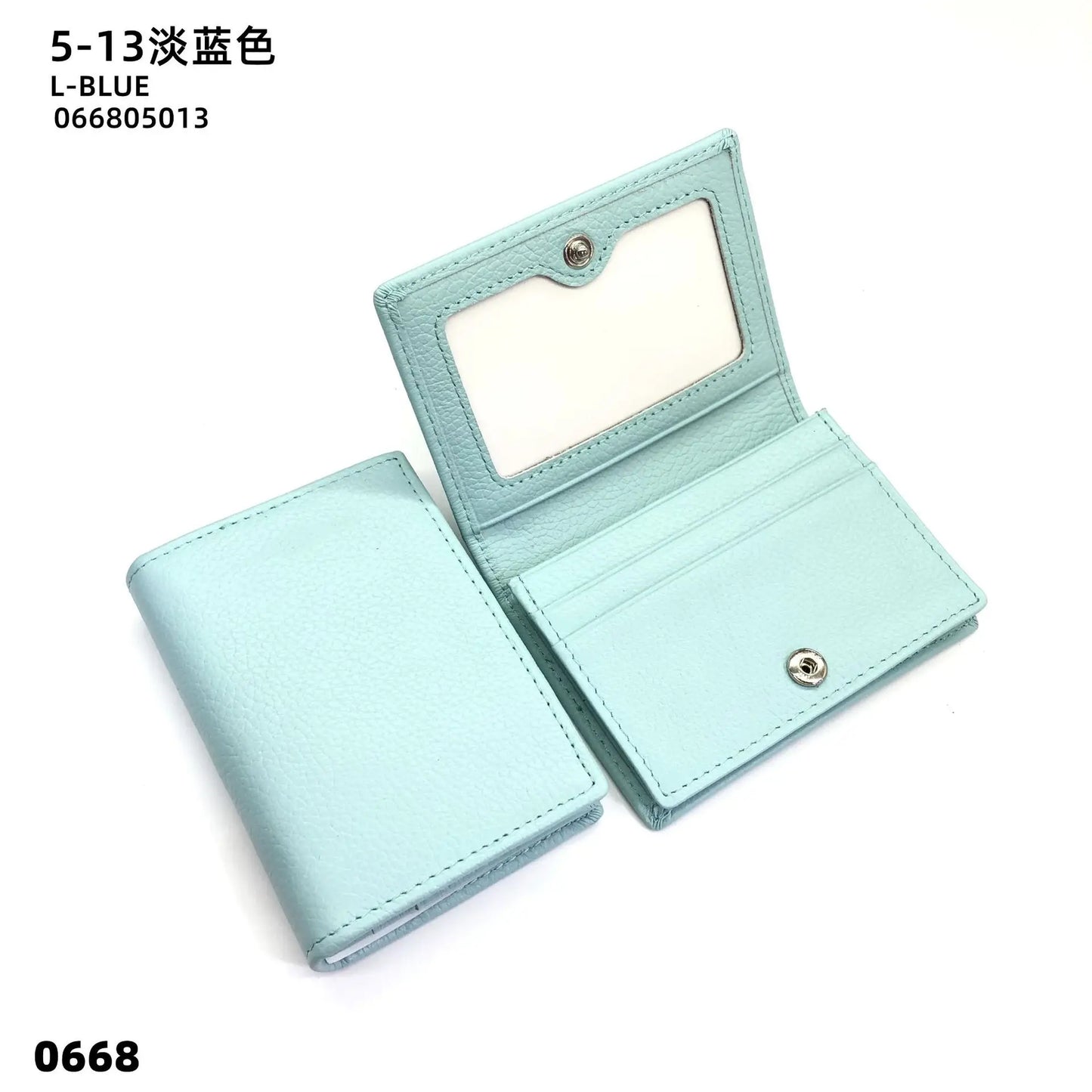 Custom Initials Business Card Holder Genuine Leather Folding Wallet ID Card Bag Woman Fashion Luxury Card Case Christmas Gift