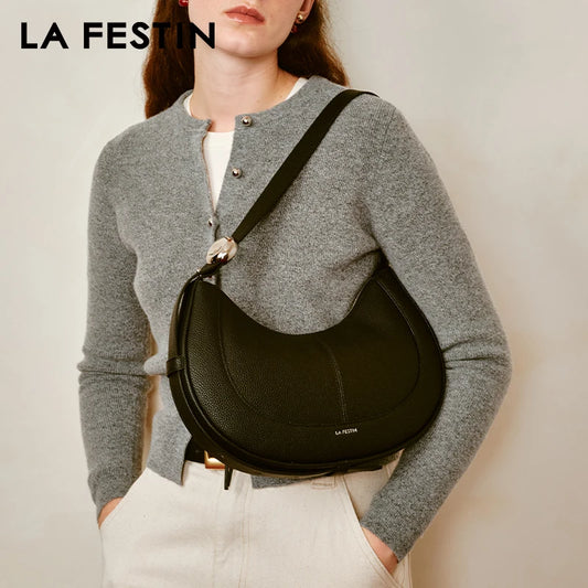 LA FESTIN Original Tote Bag Women Bag Large Capacity Fashion Shoulder Bag Real Leather Crossbody Bag Trend Bags