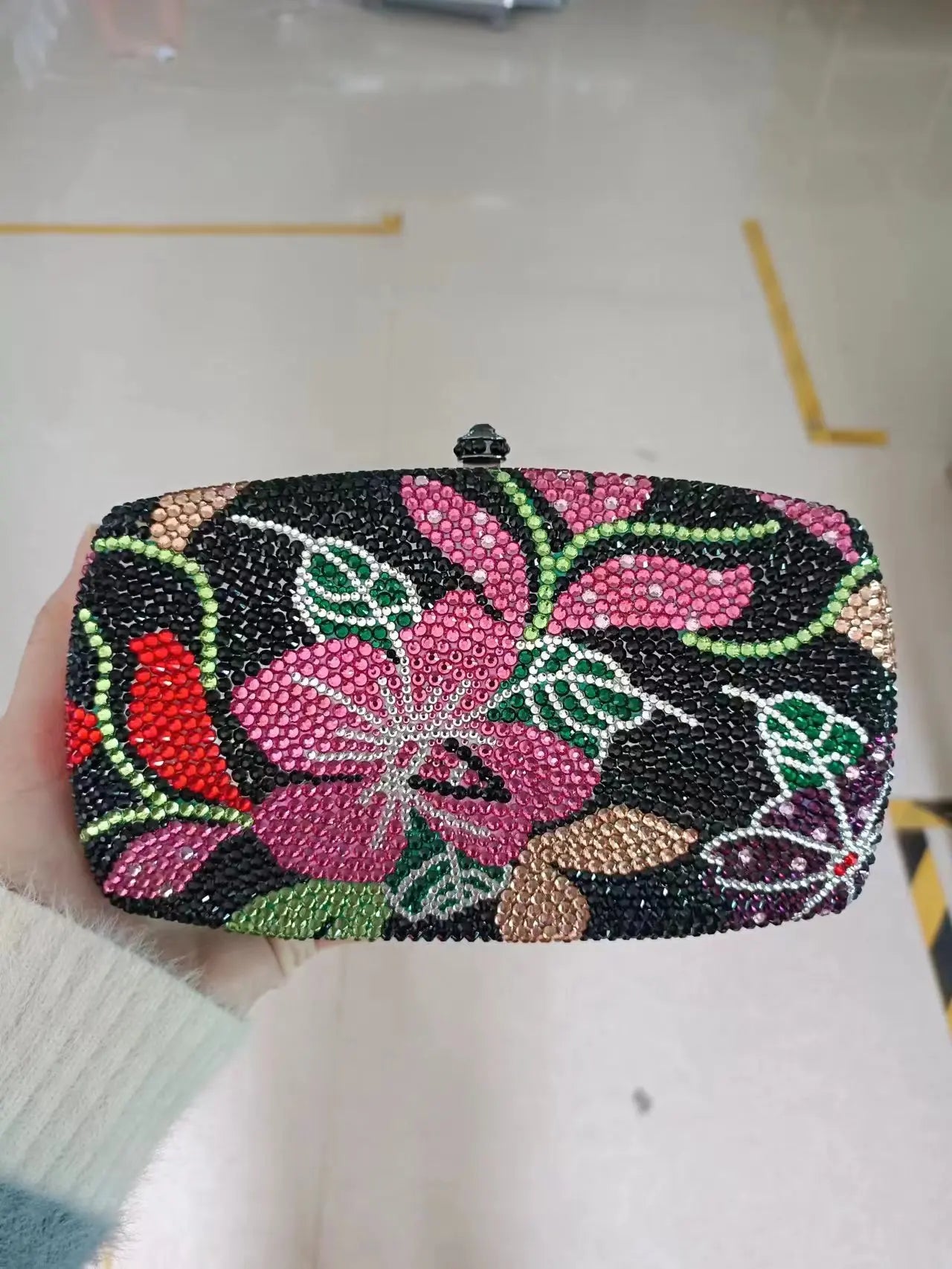 XIYUAN Lady Cat Diamond Evening Clutch Bag Women Phone Rhinestone Purses And Handbags Luxury Designer Wedding Party Purse