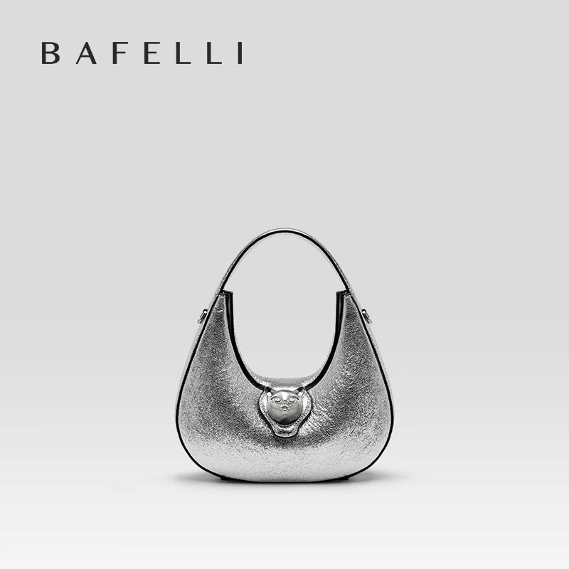 BAFELLI 2024 WOMEN'S BAG LUXURY BRAND GENUINE LEATHER CAT FASHION FEMALE TRENDING ORIGINAL PURSE DESIGNER LADY SHOULDER HANDBAGS