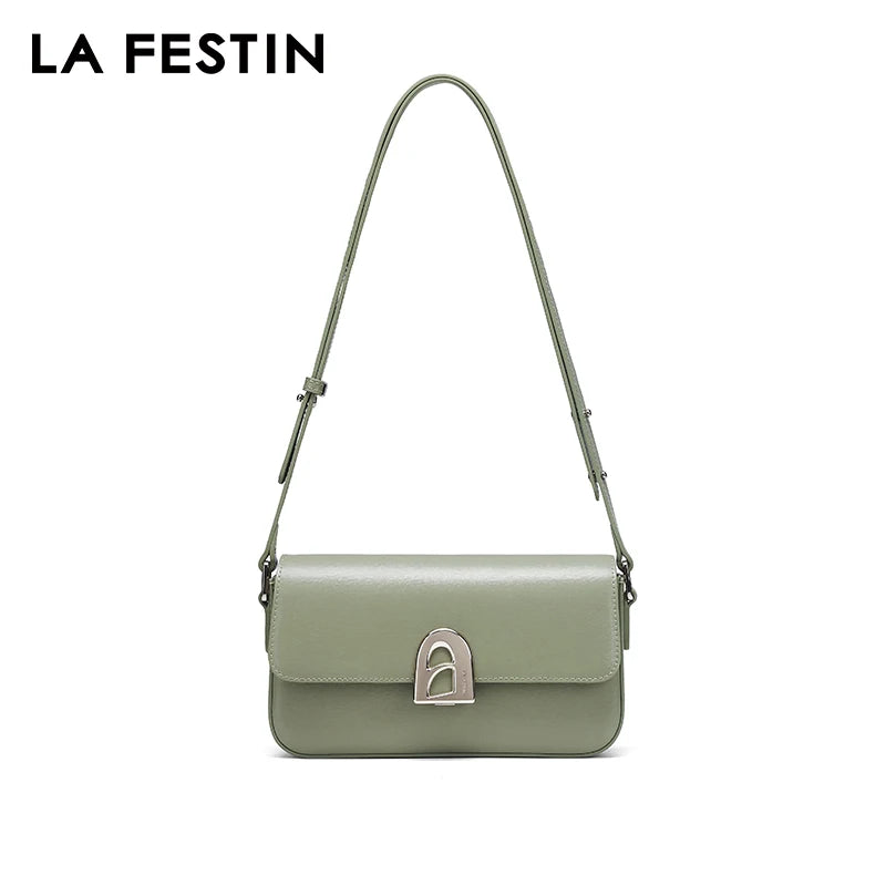 LA FESTIN Original Luxury Handbags Woman Bags Shoulder Bag 2024 New Crossbody Bags Small Square Bag A door Series