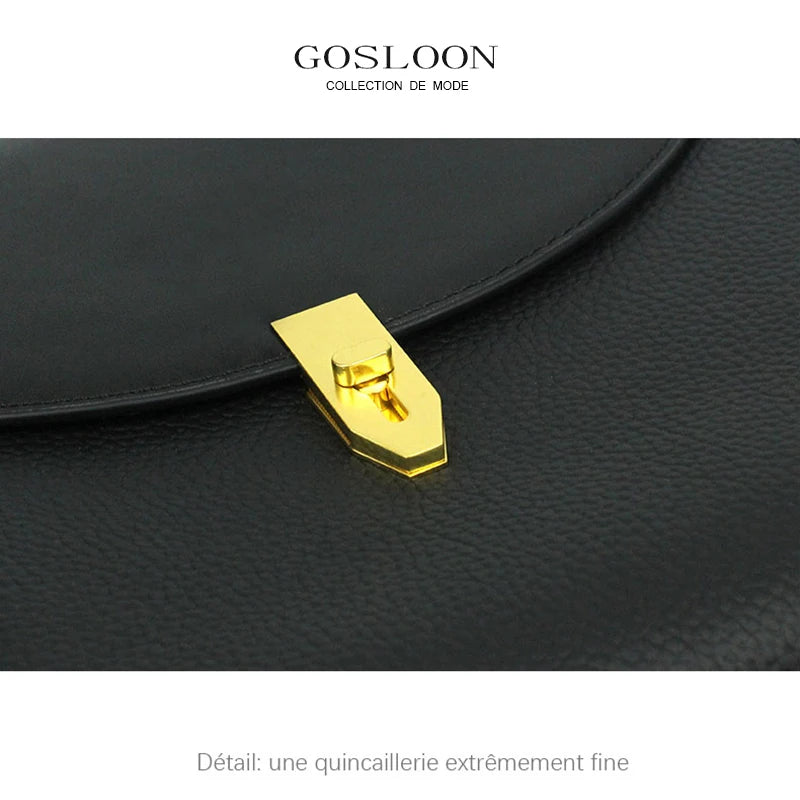 GOSLOON-Luxury Brand Handbags Women's High Quality New Travel Casual Retro Ladies Backpack Handbags Leather Bags GOSLOON-H40