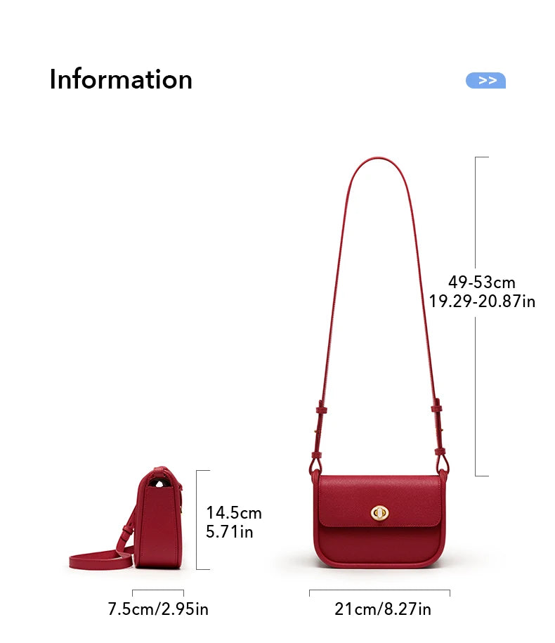 BAFELLI 2024 WOMEN'S NEW TREND LEATHER SADDLE BAGS FASHION STYLE ORIGINAL DESIGNER LUXURY BRAND CASUAL CROSSBODAY PURSE SHOULDER