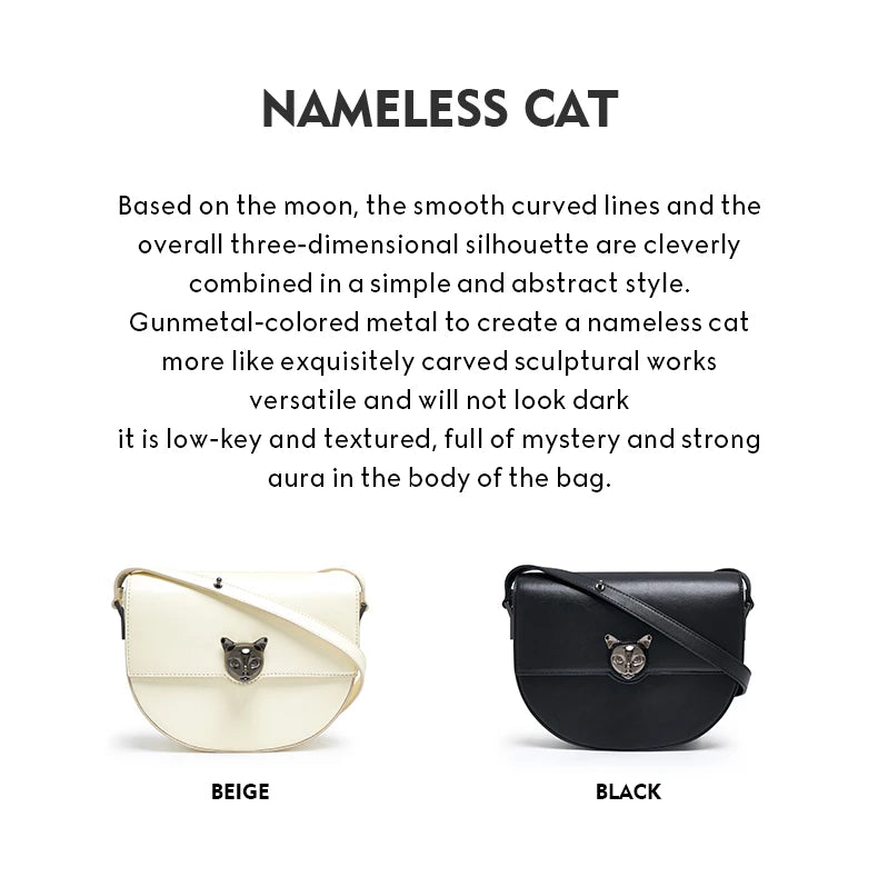 BAFELLI WOMEN'S 2023 NEW LUXURY GENUINE LEATHER FASHION CROSSBODY CAT BAGS FEMALE CASUAL STYLISH SADDLE SHOULDER PURSE BRAND