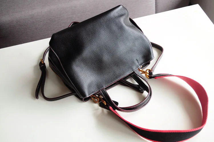 New Women Soft Top Layer Cowhide Women's Bag Shoulder Strap Casual Simple Leather Women's Bag Luxury Designer Shoulder Crossbody