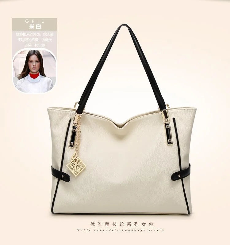 Women Genuine Leather Handbags Luxury Brand Designer Casual Female Crossbody 2024 New Fashion Chain Shoulder Messenger Tote Bags