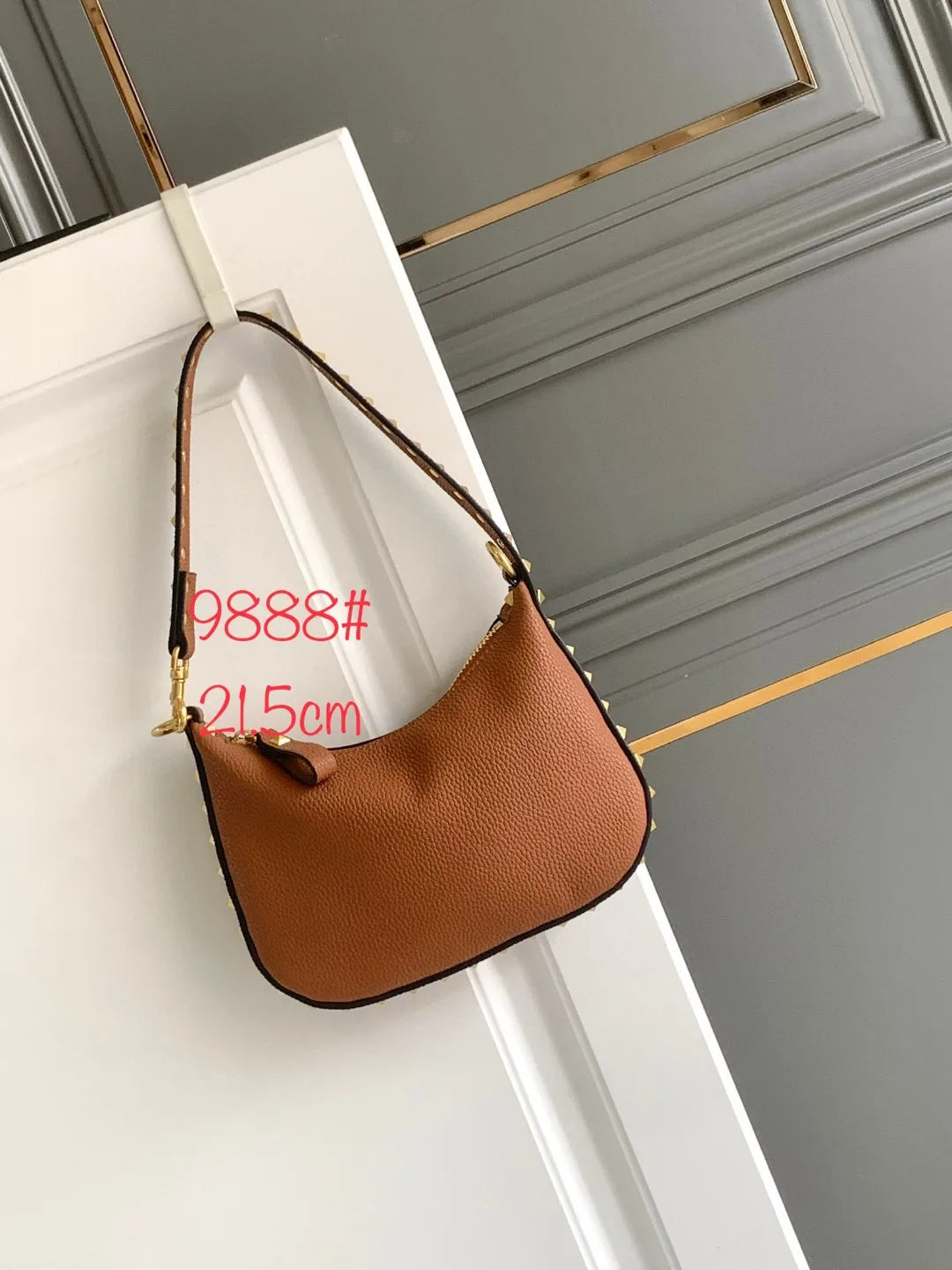 Handbags for Women 2024 Gold Luxury Designer Stud Hobo Bags Shape Rivet Soft Evenlope Bag Small Shoulder Silver Evening Clutch