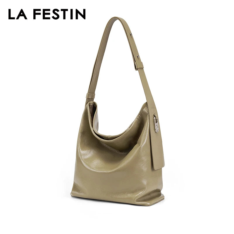 LA FESTIN Original 2024 New Large Capacity Bags Crossbody Shoulder Bag Handbag Women Luxury Designer Bags Leather Bag Big Size