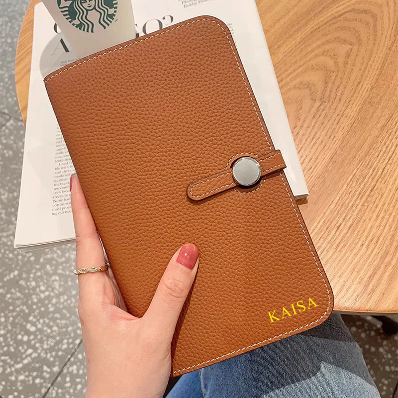 Luxury Design Woman Card Wallet 100% Genuine Leather Lady Card Holder Custom Letters Fashion Coin Purse Personalize Phone Wallet