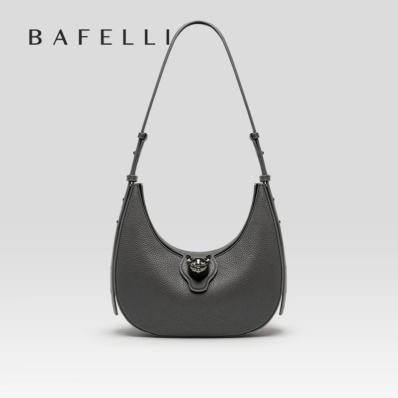 BAFELLI 2024 WOMEN'S BAG LUXURY BRAND GENUINE LEATHER CAT FASHION FEMALE TRENDING ORIGINAL PURSE DESIGNER LADY SHOULDER HANDBAGS