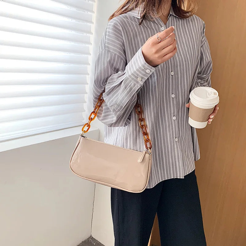 Small Shoulder Bag Luxury Women Bag Retro High Quality Chain Handbag Ladies Vintage Messenger Bags Bolsa