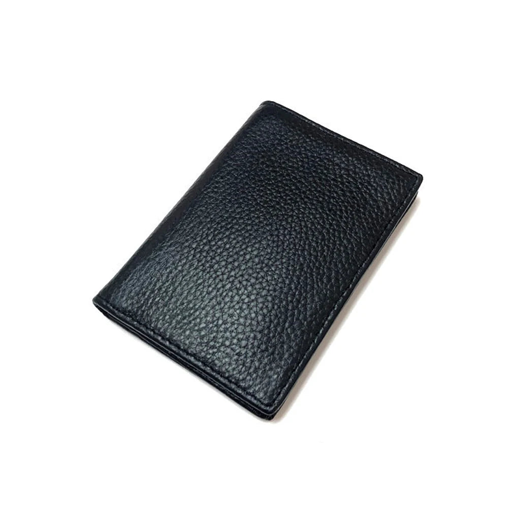 Genuine Leather Business Card Holder Luxury Engrave Letters Logo Cowhide Card Case Japan Personalize Mini Wallet For Men Women