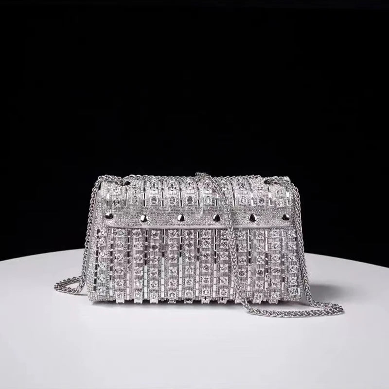 JIOMAY New Design Fashion Rhinestone Purse Luxury Designer Handbags Elegant And Versatile Purses For Women Evening Clutch Bag