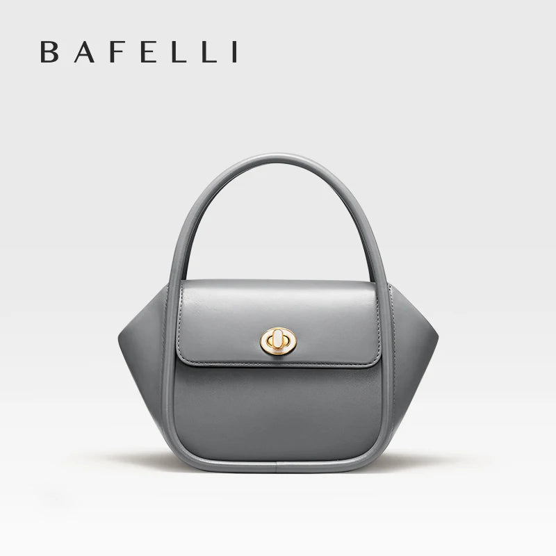 BAFELLI NEW 2024 WOMEN'S HANDBAG WINTER WOOL FASHION BENTO EVENING LEATHER ORIGINAL STYLE LUXURY BRAND PURSE SHOULDER CASUAL