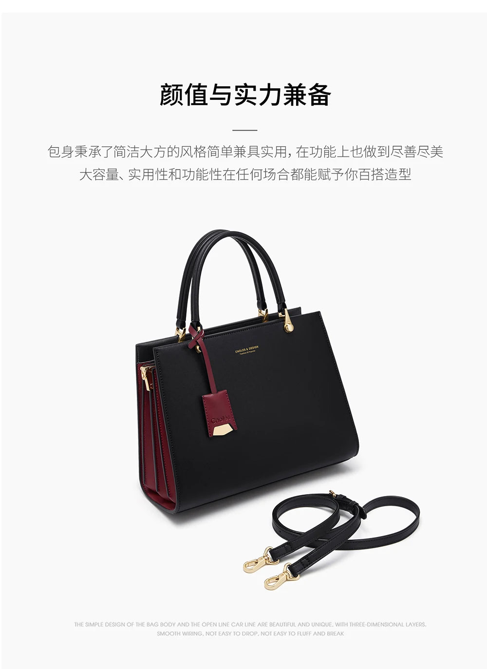 Cnoles Brand Women Handbags Large Size Shoulder Bags For Female Luxury Designer Top-Handle Tote Crossbody Bag Purse Wallet