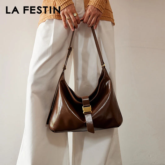 LA FESTIN Original New Tote Bag for Women Large Crossbody Shoulder Bag y2k Bag Ladies Leather Bag Women's bag Messenger Bag