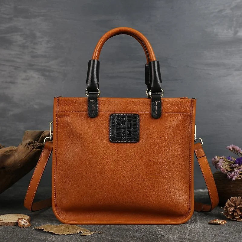 MOTAORA Genuine Leather Luxury Vintage Handbag Women Bags Designer Nature Cowhide Casual Tote 2024 New High Quality Female Bag