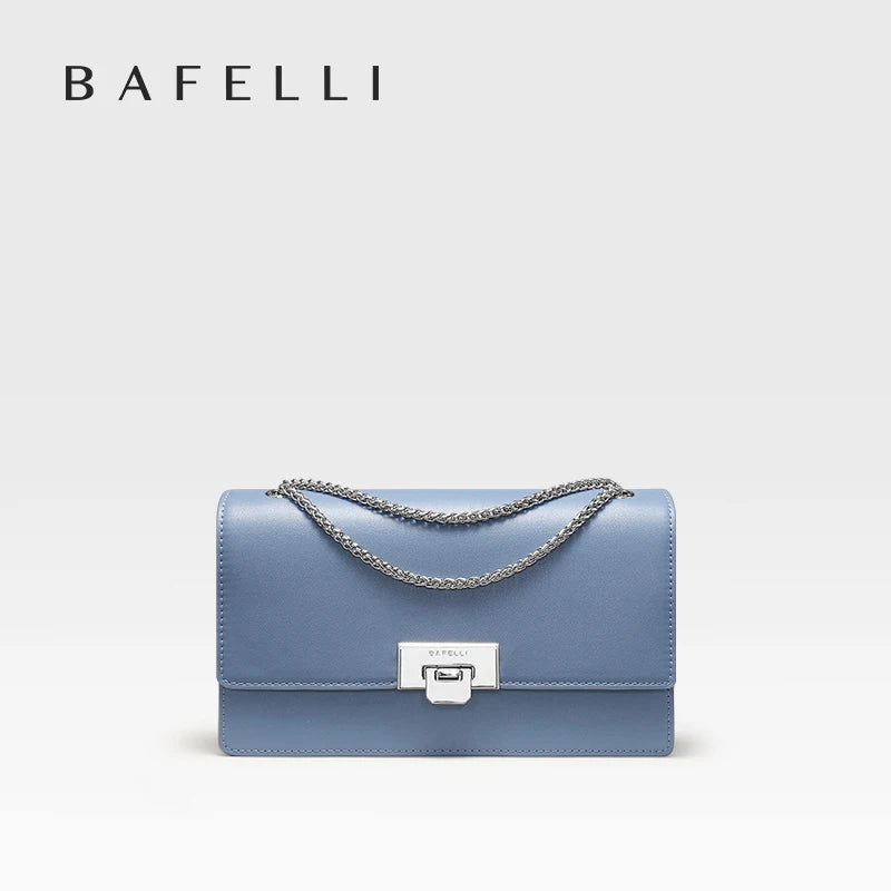 BAFELLI HANDBAG WOMEN'S 2023 NEW FASHION SHOULDER ALL-MATCHING MINIMALIST CHAIN BAG PURSE CASUAL VERSATILE STYLISH LUXURY BRAND