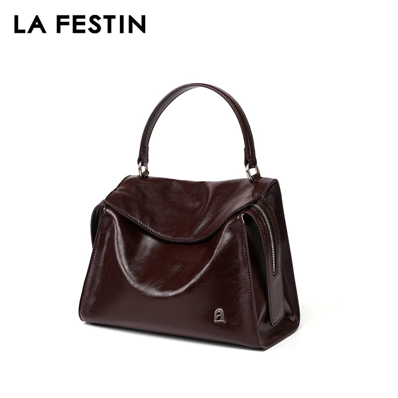 LA FESTIN 2024 New Trend Luxury Handbags Women's Leather Bag Crossbody Bags Large Capacity Bag Fashion Shoulder Bags