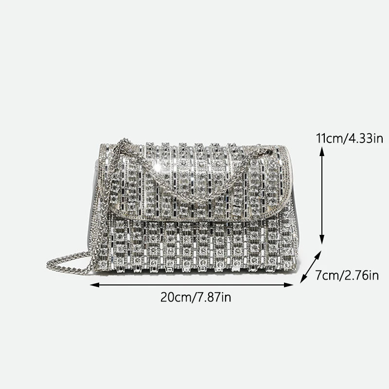 JIOMAY New Design Fashion Rhinestone Purse Luxury Designer Handbags Elegant And Versatile Purses For Women Evening Clutch Bag