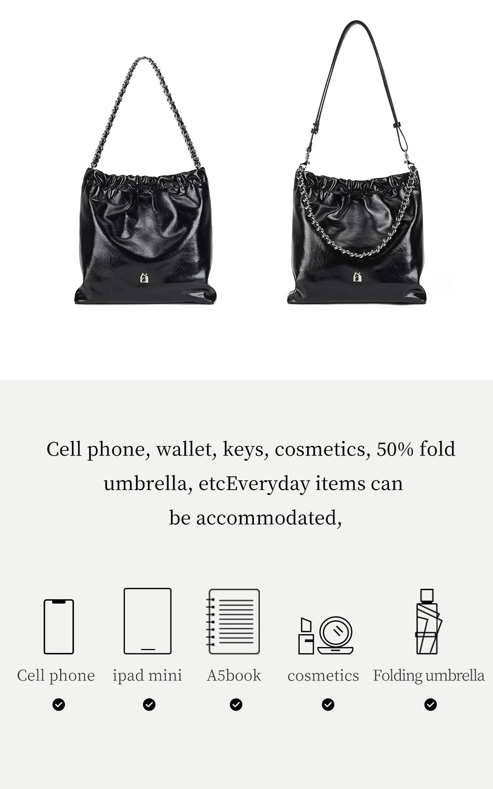 LA FESTIN Original 2024 New Women's bag Chain Bag Large Capacity Tote Bag Ladies Shoulder Bag Fashion Designer Crossbody Bag