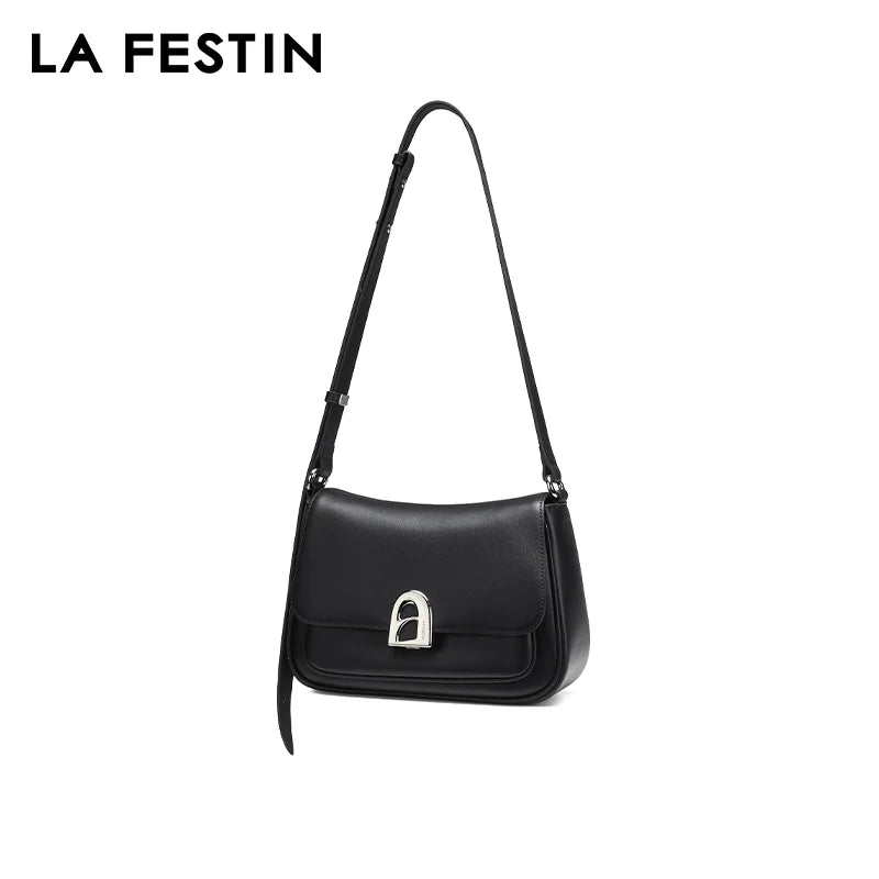 LA FESTIN Bag for Women 2024 New Shoulder Crossbody Bag Leather Bag Fashion Designer Luxury Bag Ladies Handbags