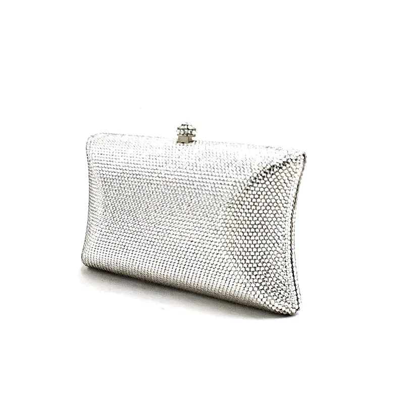 SMALL Classical Bridal wedding party purses women evening party luxury diamonds full crystal clutches elegant purses