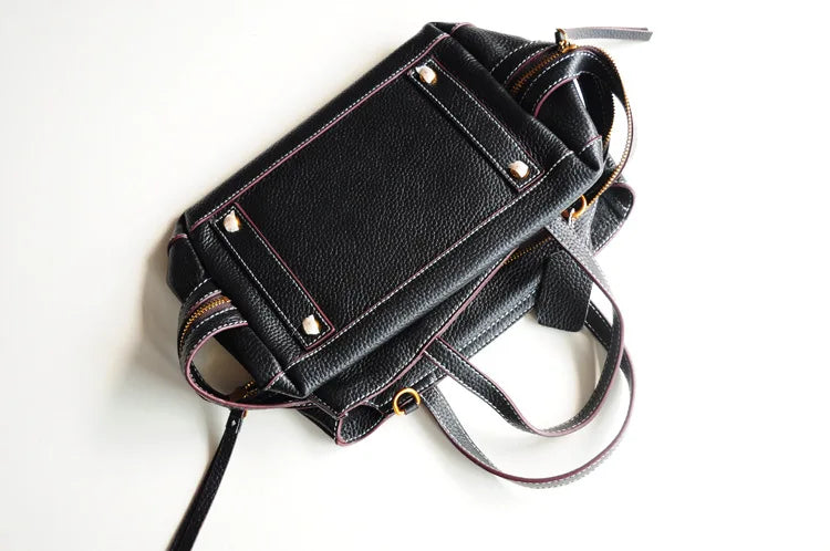 New Women Soft Top Layer Cowhide Women's Bag Shoulder Strap Casual Simple Leather Women's Bag Luxury Designer Shoulder Crossbody