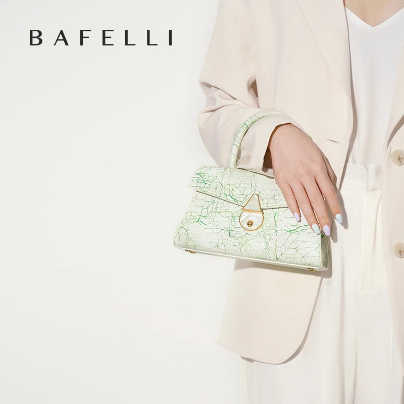 BAFELLI 2023 NEW WOMEN'S HANDBAG LUXURY DESIGNER BRAND FASHION HANDHELD PURSE ORIGINAL STYLE LEATHER TREND LADIES BAGS SHOULDER