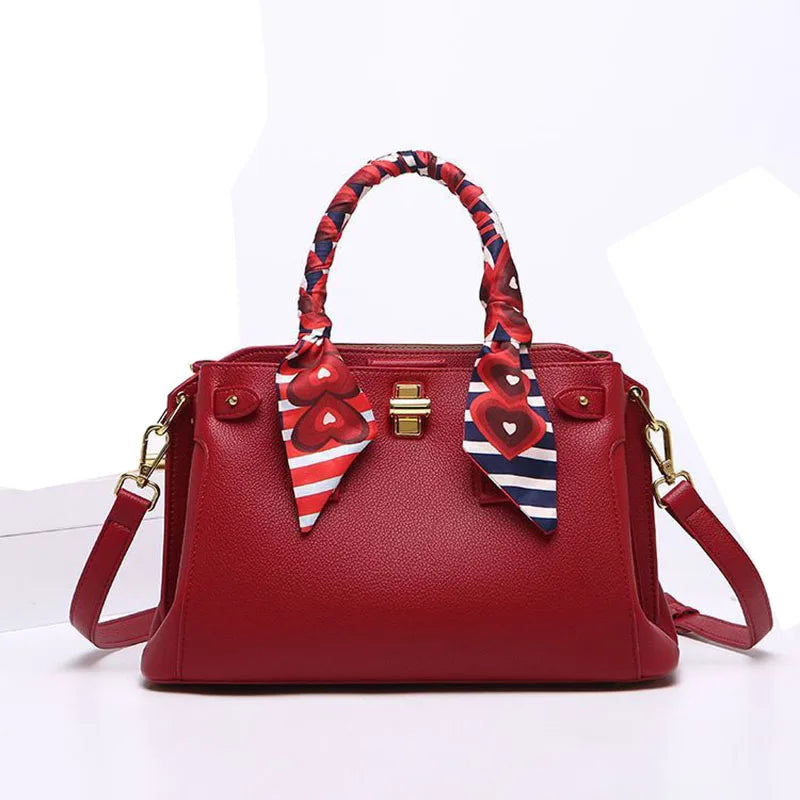 Fashion Luxury Tote Bags Brand Women Designer High Quality Soft PU Leather Handbag Shoulder Ladies