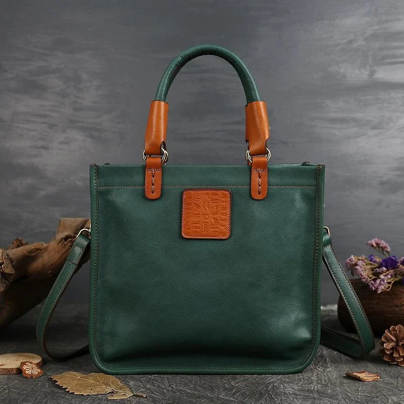 MOTAORA Genuine Leather Luxury Vintage Handbag Women Bags Designer Nature Cowhide Casual Tote 2024 New High Quality Female Bag