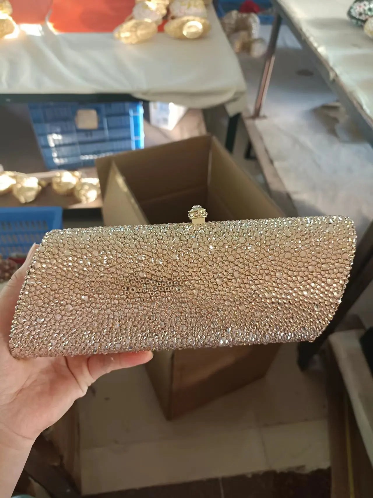 XIYUAN Lady Cat Diamond Evening Clutch Bag Women Phone Rhinestone Purses And Handbags Luxury Designer Wedding Party Purse