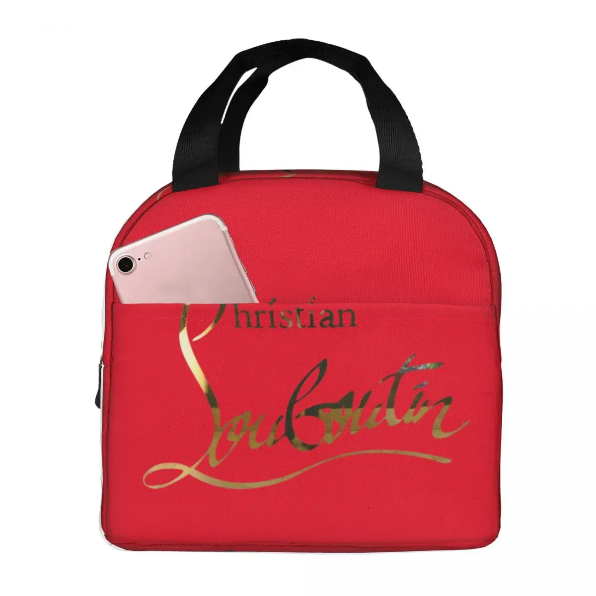 Christians High Heels Louboutins Insulated Lunch Bags Thermal Bag Meal Container Lady Beauty Large Tote Lunch Box Bento Pouch