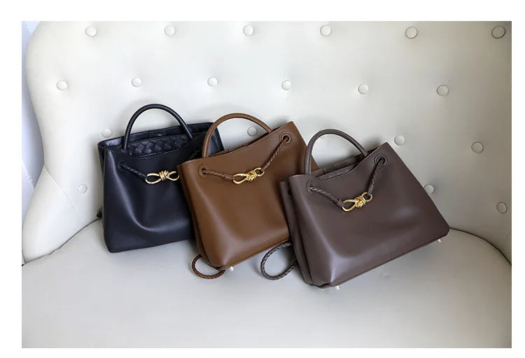 2025 Big Totes Woman Bags High Quality Genuine Leather Ladies Shoulder Bags Luxury Designer Large Capacity Crossbody Bags