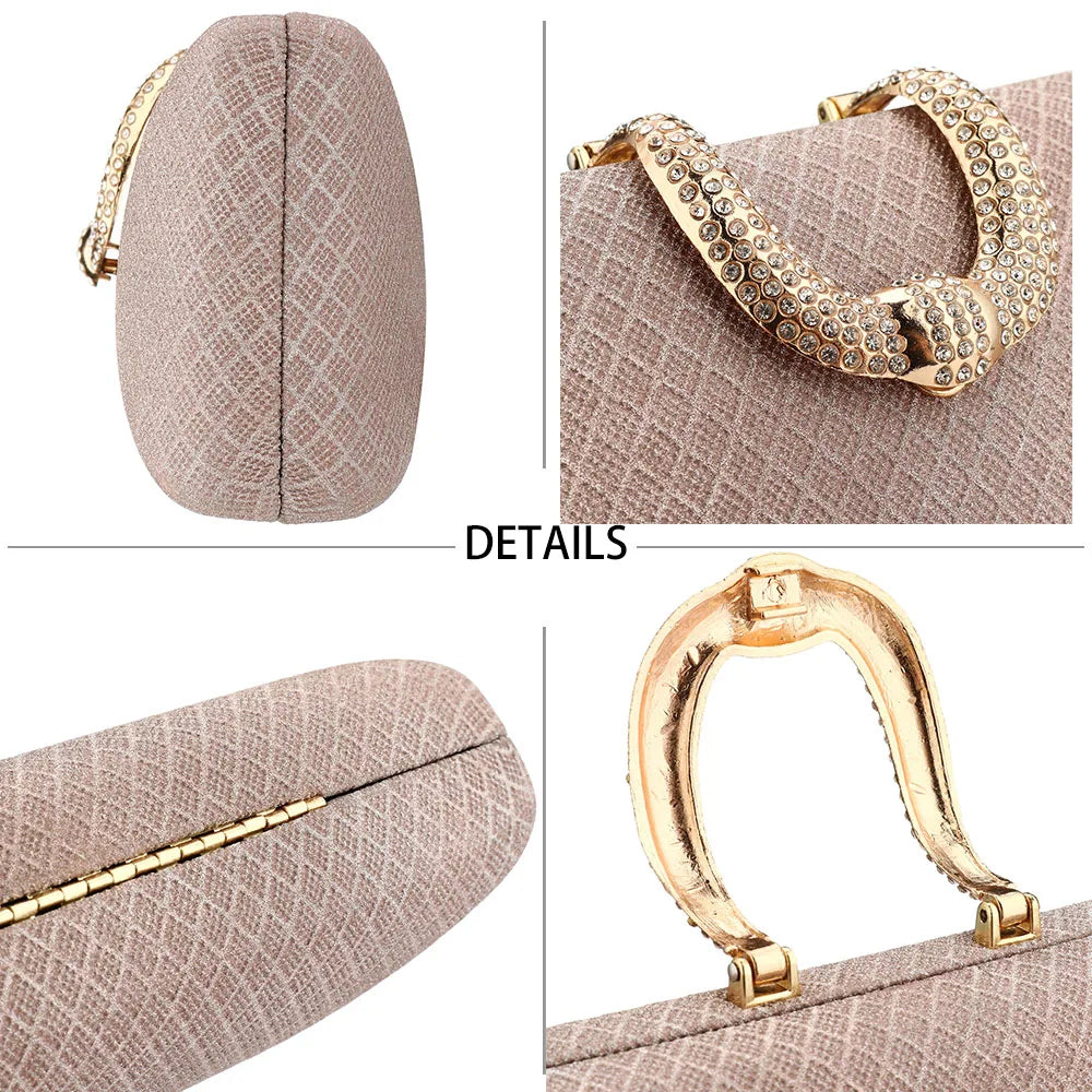 YYW Evening Bags For Women Fashion Gold Luxury Clutches And Purse Chain Shoulder Bags Handbags Banquet Glitter Clutch Sac A Main