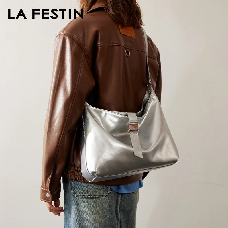 LA FESTIN Original New Tote Bag for Women Large Crossbody Shoulder Bag y2k Bag Ladies Leather Bag Women's bag Messenger Bag