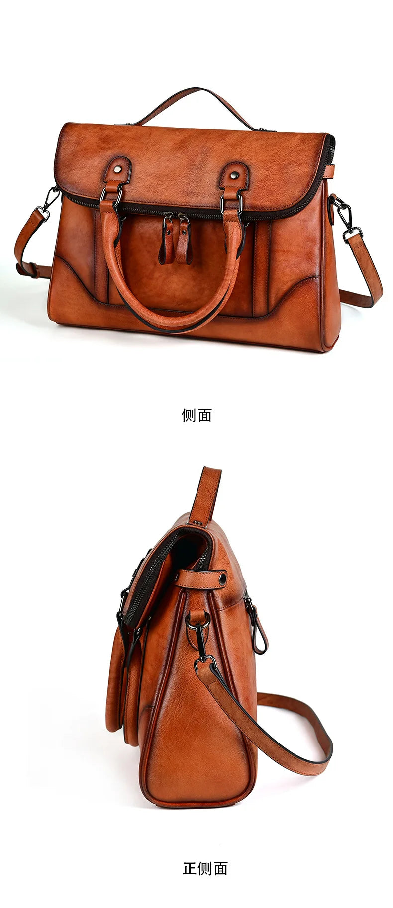 MOTAORA Large Vintage Women Crossbody Bag For Ladies Handbag Genuine Leather Computer Bags 2024 New Designer Luxury Book Bag