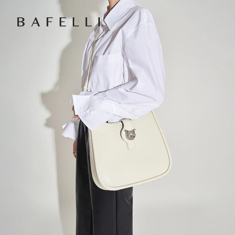 BAFELLI 2023 CAT LUXURY BRAND NEW WOMEN'S SHOULDER BAG TRENDING RETRO STYLE VINTAGE CROSSBODY PURSE UNISEX MESSENGER BAGS